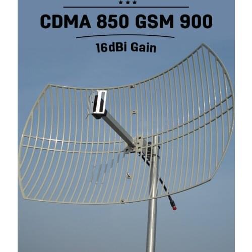 2G 3G CDMA UMTS 850mhz 16dBi High Gain Grid Antenna External Antenna Mobile GSM 900mhz Outdoor Mobile Phone Signal Antenna S23