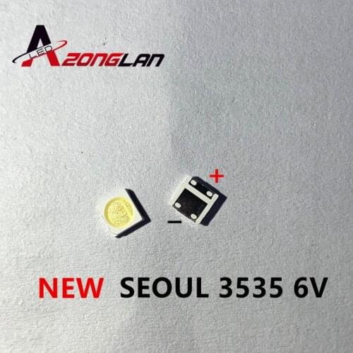 3000pcs For SEOUL Original LED LCD TV Backlight Application LED 3535 Light Beads Cool white High Power 2W 6V