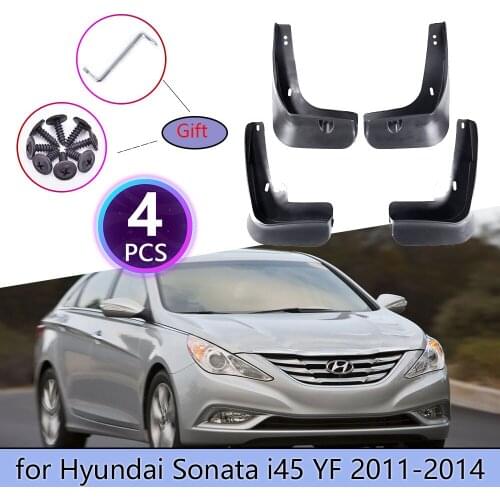 4PCS Mudguards For Hyundai Sonata i45 YF 2011 2012 2013 2014 Cladding Splash Mud Flaps Flap Guards Mudflap Protect Accessories