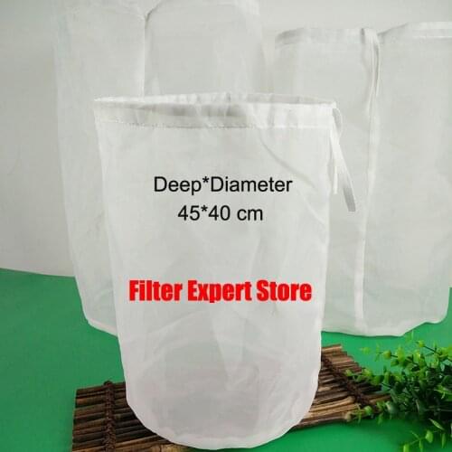 45*40cm 5 gallon fine mesh food grade nylon home brew mash filter bag for batch homebrew filter bag bucket can be customerized