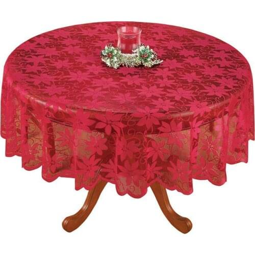 5 Sizes Tablecloth Round Wedding Christmas Party Table Cloth Table Cover Banquet Different Sizes