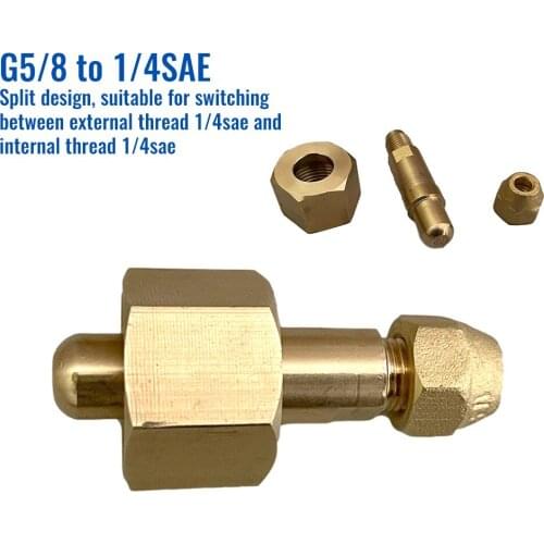 Auto Car Conditioner Separate Adapter Refrigerants Adapter Thread /Made Of High Quality Solid Metal Material For R134A 1/4 "SAE