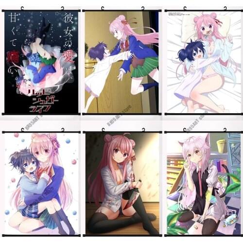 Anime Wall Art Canvas Painting Happy Sugar Life Matsuzaka Satou Koube Shio Shouko Posters and Prints Pictures Nordic Room Decor