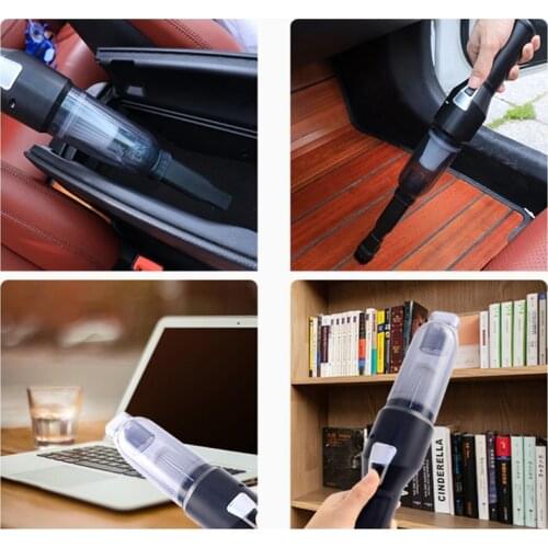 Car Cordless Vacuum Cleaner Powerful Cyclone Suction Handheld Home Car High-power Dual-purpose Portable Dust Dumping