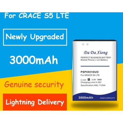 Free Shipping 3000mAh Battery For Prestigio Grace S5 LTE PSP5551DUO PSP5551 PSP 5551 DUO Cell Phone Batteries