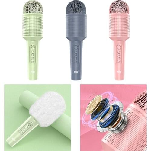 Bluetooth Wireless Microphone Handheld Karaoke Mic Speaker Voice Amplifier