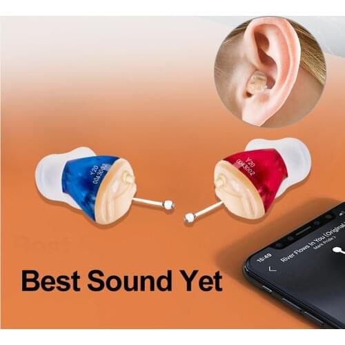 Digital Hearing Aids Audifonos Sound Amplifiers 8 Channel In-Ear Amplifier Y20 Super MINI Hearing Aid Device