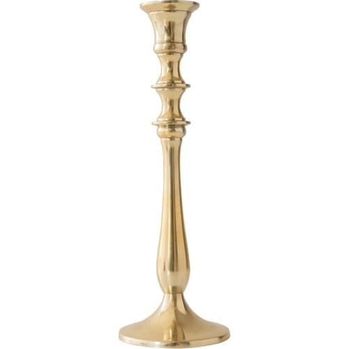 Home Furnishing India imported metal gold candle holder light luxury romantic wedding candle holder photo decoration props