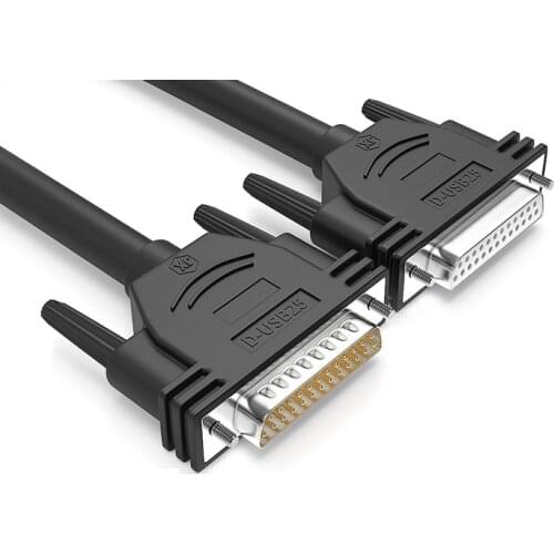 DB25 Printer Cable DB 25 Pin Parallel DB25 to DB25 Male to Female DB 25P Male to Male Extension Cable Double Shield Pure Copper