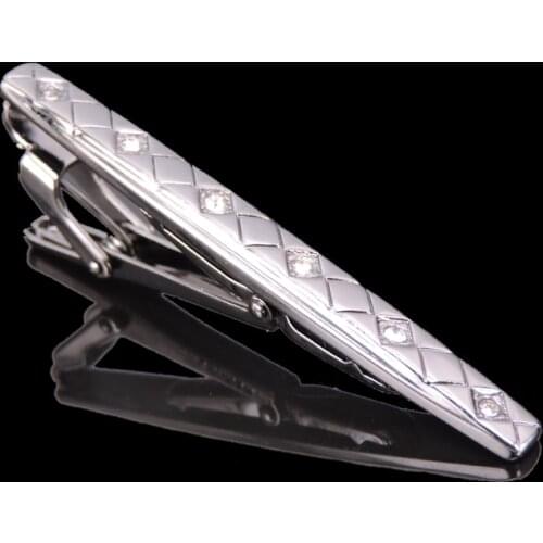 Classic gun black tie clip luxury mens business shirt crystal tie clip French Wedding Shirt Tie Clip