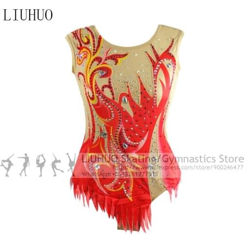 Performance Costumes Ice Skating Dress Competitions Dress Women Girls Teens Kids Rhythmic Leotard Artistic Christmas
