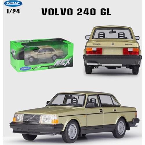 WELLY 1:24 Hot New style VOLVO 240 GL simulation alloy car model simulation car decoration collection gift toy Birthday present