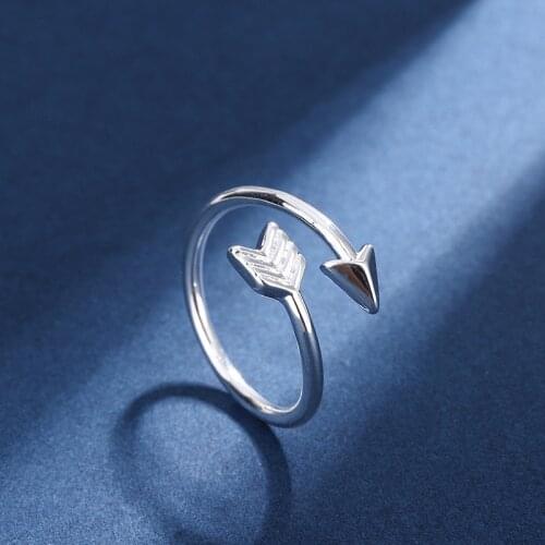 Charming Open Arrow Ring for Women Vintage Boho Party Rings Gothic Punk Jewelry Gifts for Girls 2021