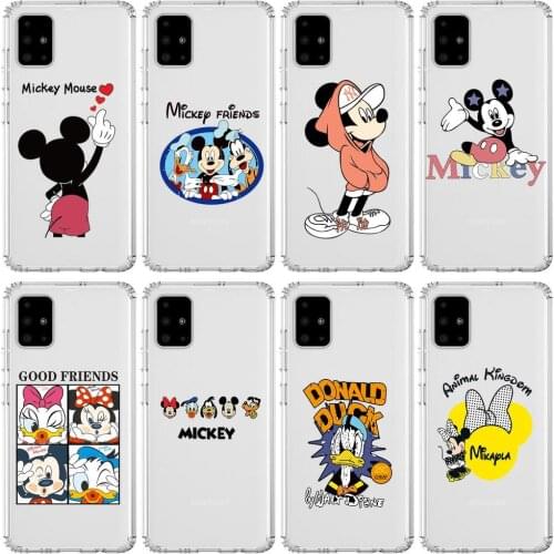 Disney mickey Anime Style Transparent Phone Case Hull For Samsung Galaxy A50 A51 A20 A71 A70 A40 A30 A31 80 E 5G S Shell Art Cel