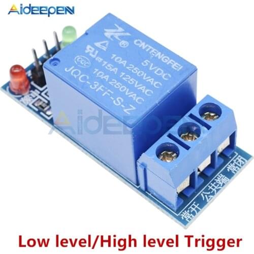 DC 5V 1 Channel Relay Module Low Level/High Level Trigger LED Indicator AC 220V Interface Board Shield For Arduino AVR DSP MCU
