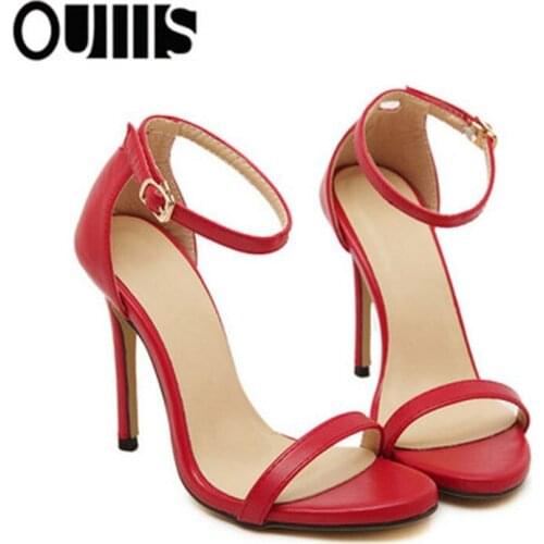 Women Shoes Summer Sandals Thin High Heels Sandals Buckle Sexy High Heels Shoes Pointed Toe Women Pumps Fashion Women Sandals