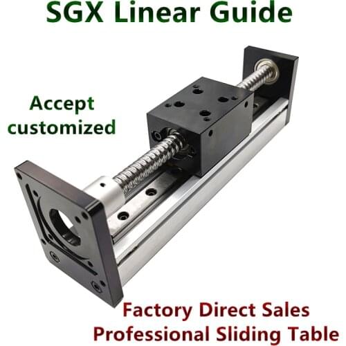 SGX single line rail ball screw guide rail linear module CNC precision cross slide table