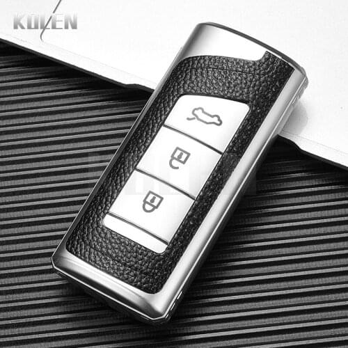 TPU Leather Type Car Key Case Cover Fob Keychain For GAC Trumpchi GA6 GM6 GS7 GS8 GM8 GS5 Intelligen Protector Shell Accessories