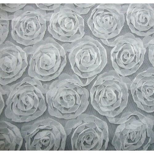 3d Three-Dimensional Rose Carpet Wedding Props Costume Background Yarn Cloth Home Furnishing Fabric Dress Fabric