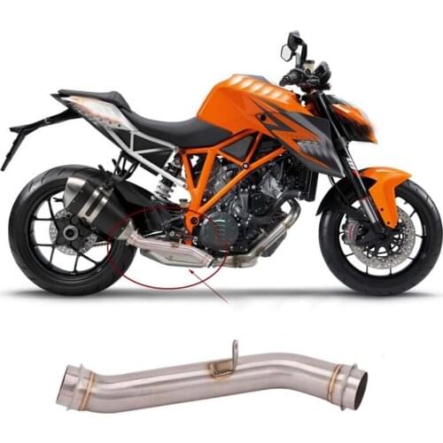 Motorcycle Exhaust Mid Pipe For 1290 1290 SUPER R-GT 2014 2015 2016 Stainless Steel Middle Link Pipe
