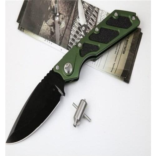 High End Killswitch Black Edge Half Tooth Side Folding Cutter Aviation Aluminum Alloy 6061 Sharp Tactical Outdoor Camp Hunt Tool