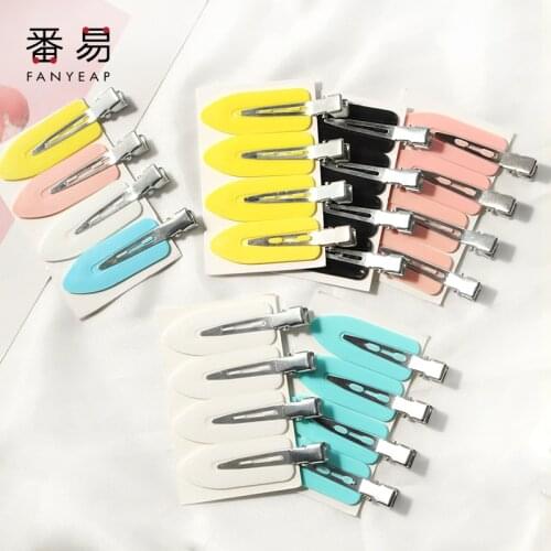 4 pcs Hair Clips Bangs Seamless Clip Makeup Hair Styling Hair Tools Women Girls Barrettes Accessories Hair Headdress