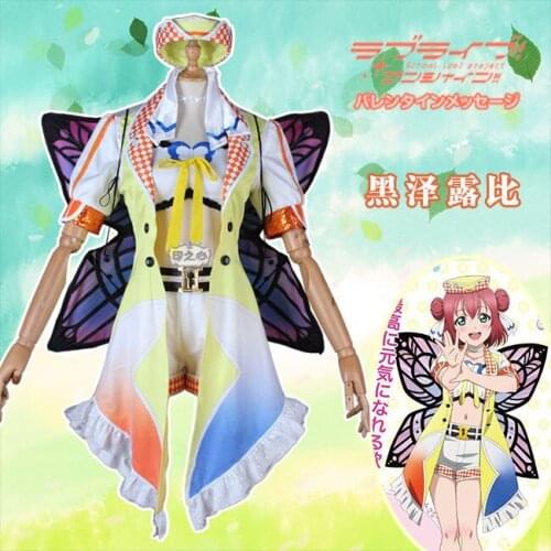 2019 Anime LoveLive! Kurosawa Ruby Cosplay Costumes Aqours 4th Singler No Experience Horizon Uniform Suit Custom-Make Any Size
