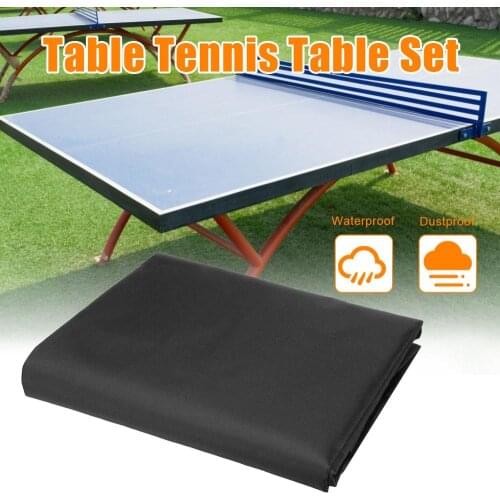 Pings Pong Table dust Cover Storage Cover Black Waterproof Anti-Dust Protection Table Tennis Sheet Furniture Case 280*150*5cm