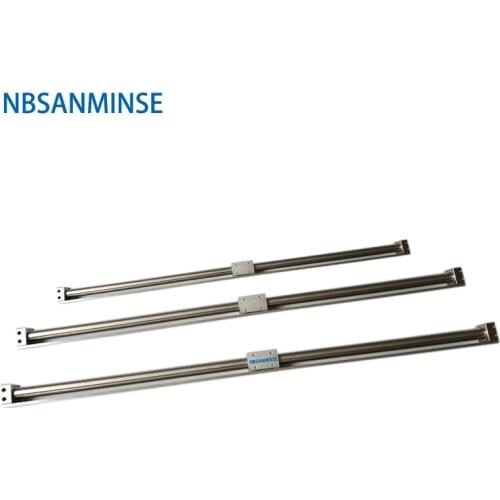 CY3R 32mm Bore Pneumatic Magnetically Coupled Rodless SMC Type Pneumatic Parts Compress Air Cylinder Direct Mount NBSANMINSE