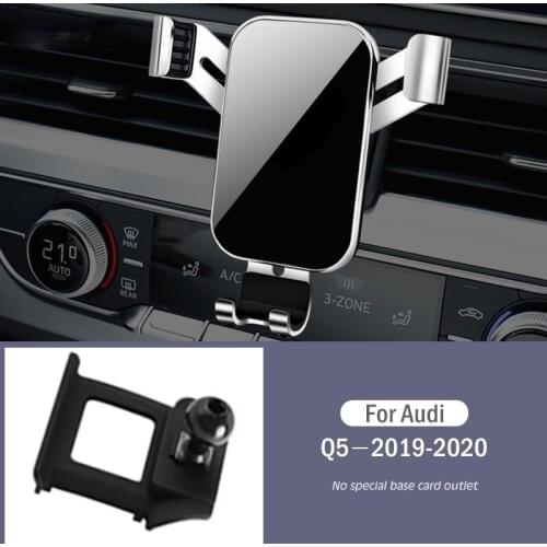 Car Mobile Phone Holder Special Air Vent Mounts Stand GPS Gravity Navigation Bracket For Audi Q5 2019-2020 Car Accessories