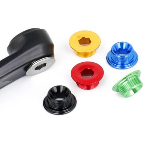 Mountain Bike Tool Accessories Crank Cover Integrated Hollow CNC Aluminum Alloy BB Bottom Shaft Screw M20 Crank Cover Screw