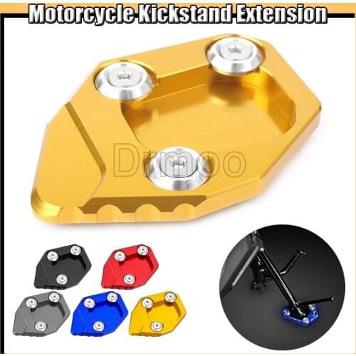 Motorcycle CNC Alumnium Kickstand Enlarger Plate Side Stand Extension Pad For Honda CBR600RR 2007-2015