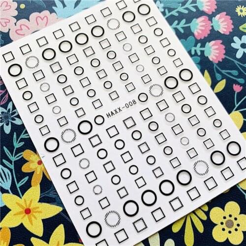 Newest HAXX series 3d nail art sticker nail decal stamping export japan designs rhinestones decorations
