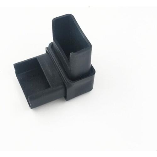Plastic Steel Tube Two-way Furniture Elbow Plastic Corner L Shape Joint 20x40mm Square Pipe Connector