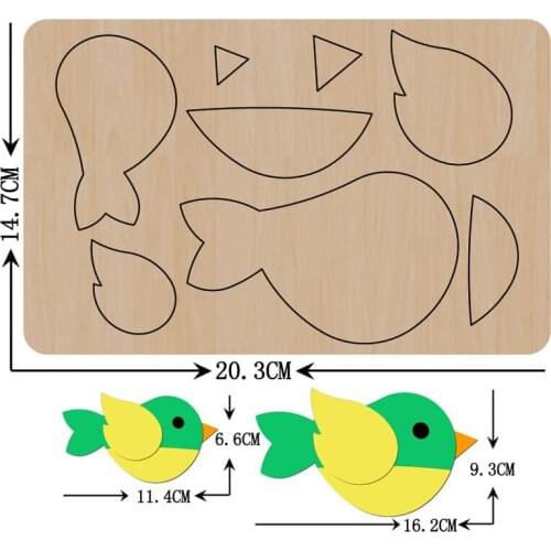 Christmas Fashion jewelry Birds Wood Mold Cutting DIY New Keychain Bag Steel Mold Leather Bag Suitable For Die Cutting Machine