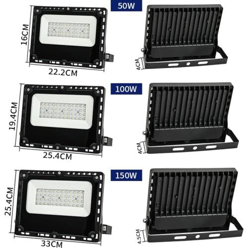 LED Floodlight 50W 30W 20W 10W Ultra Thin Led Flood Light Spotlight Outdoor 220V IP65 IP 65 SMD 5730 Outdoor Wall Lamp Cold warm