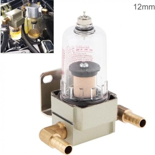 12mm Universal Durable Car Engine Oil Catch Tank Oil Can Filter Out Impurities Oil and Gas Separator