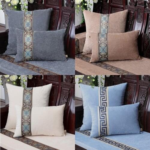 Thicken Large Velvet Armchair Seat Pads Chair Cushions Living room Luxury Home Sofa Chinese Rosewood Chair Seat Cushion with zip