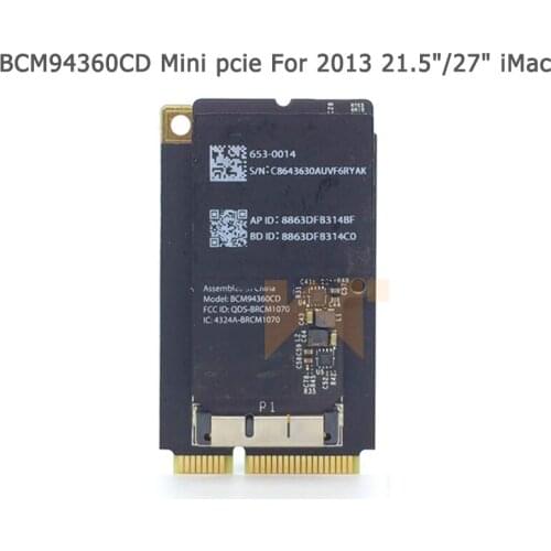 Broadcom BCM94360CD WiFi Card 1750Mbps Bluetooth-compatible 4.0 Dual Band 802.11a/b/g/n/ac With mini pcie Adapter For iMac 2013