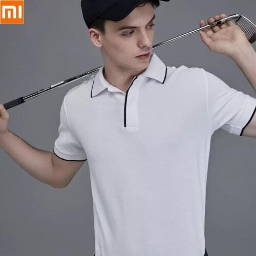 Youpin 90 Points Mens Business Deodorant Antibacterial Polo Shirt AAA Grade Antibacterial Casual Male Short Sleeve