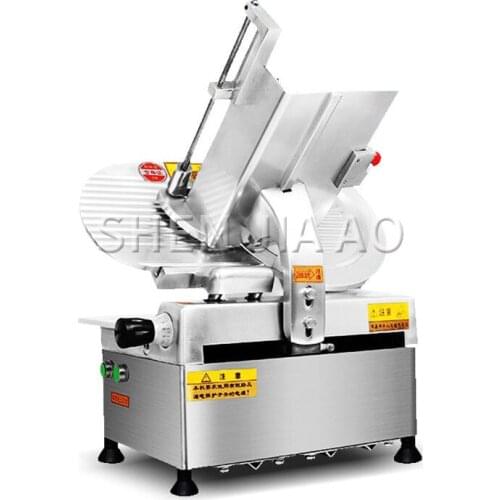 1PC Desktop Stainless Steel Commercial Meat Slicer 12 Inch Slicer Automatic Commercial Meat Slicer Beef And Mutton Roll 220V