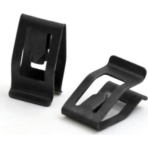 10Pcs Car Console Instrument Panel Dash Dashboard Trim Metal Retainer Clip Black