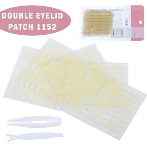 1152pcs/set 3.5mm Double Eyelid Tape Eye Strips Self-Adhesive Eyelid Stickers Invisible Breathable Transparent W/ Y Stick
