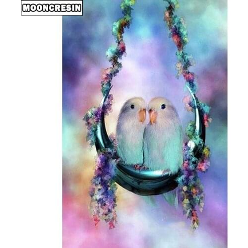 5D Diy Diamond Painting Birds Cross Stitch Animal Painting Rhinestone Decoration Home Flowers Diamond Embroidery Wall Sticker