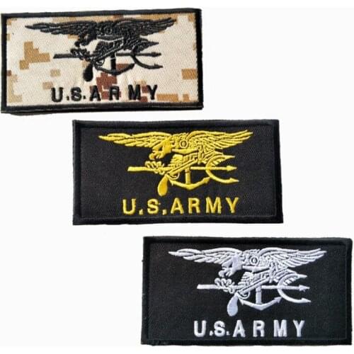 Army Navy Seals Eagle Badges Clothes Bag Military Stickers Embroidery Velcro Appliques Hat Clothing Tactical Magic Patches
