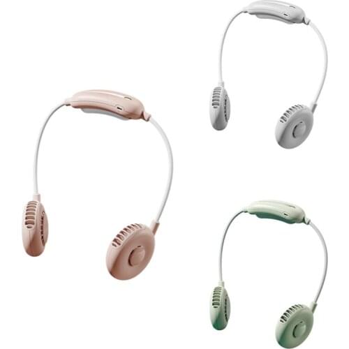 Bladeless Fan,USB Hand Free Lazy Neckband Hanging for Outdoor Home Travel