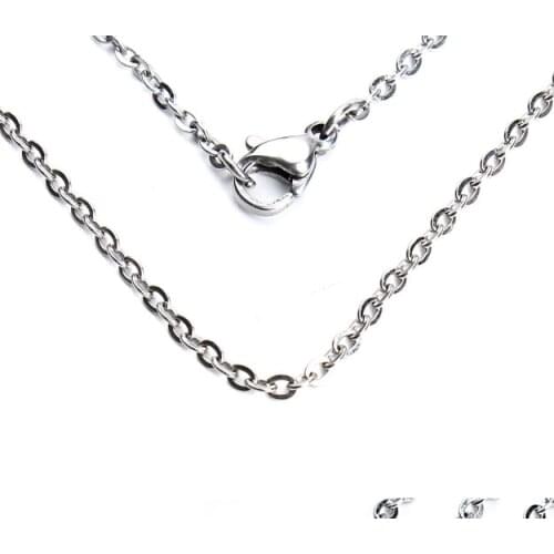 10Pcs/Lot 50cm Necklace Chains With Lobster Clasps For DIy Jewelry Findings Making Accessories Supplies