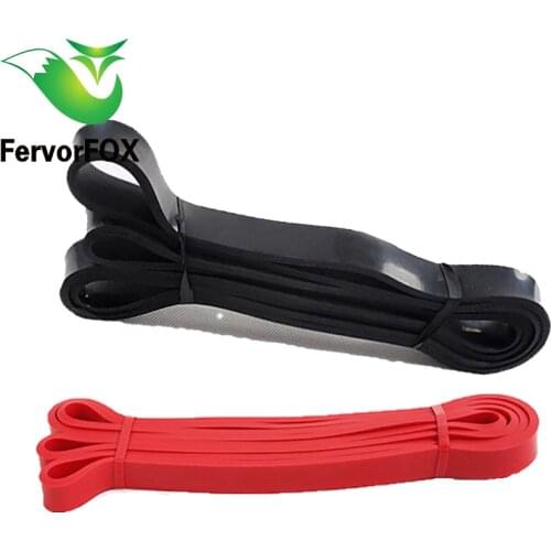 FervorFOX 1 Set of 2 latex exercise Resistance Bands Loop Fitness Crossfit Power Lifting Pull Up Bands Strengthen Muscles Bands