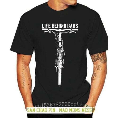 Mens Life Behind Bars Mtb Mountain Biking T Shirt Mans Unique Cotton Short Sleeves O-neck T Shirt