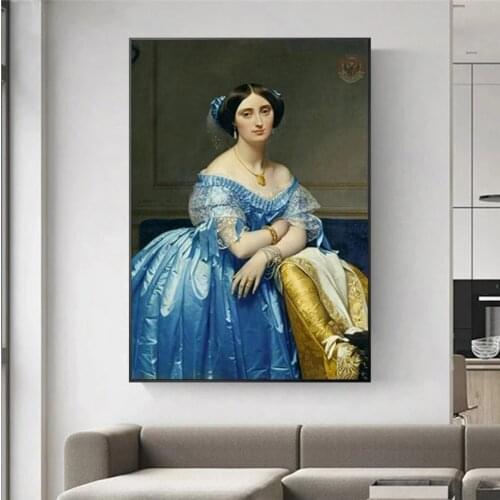 Beautiful Girl Paintings Prints on Canvas Replica By Jean Auguste Dominique Ingres World Famous Paintings for Home Decor Cuadros